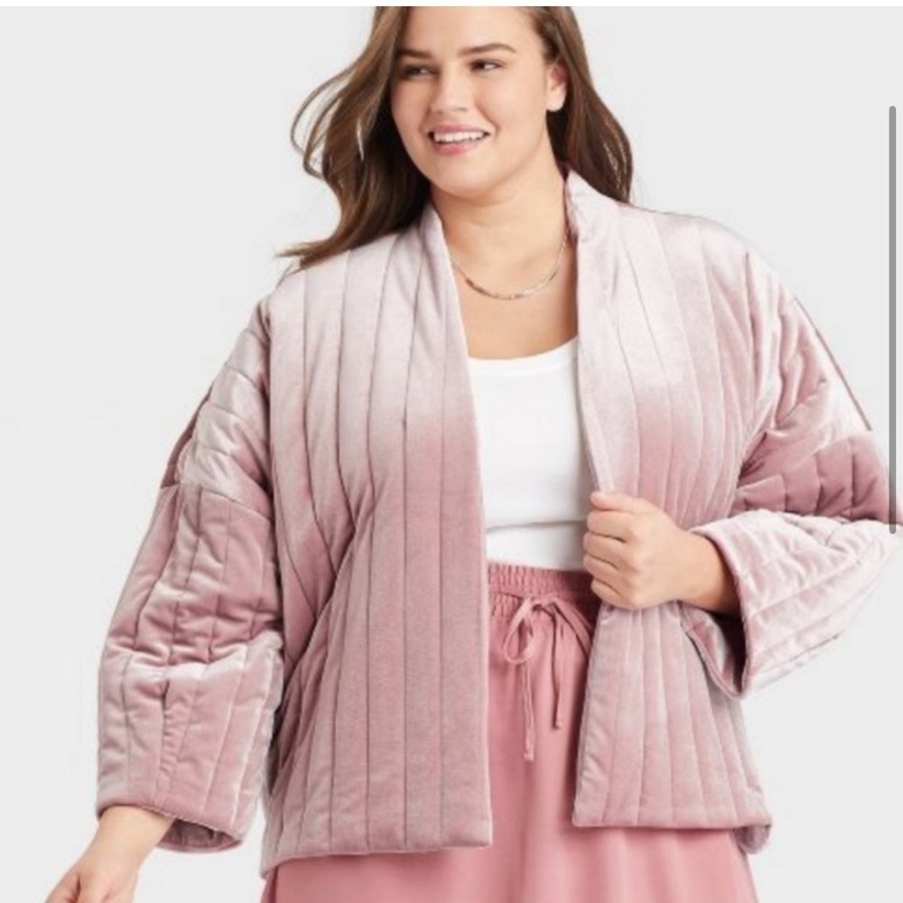 A New Day Pink Quilted Puffer Coat - Picture 4 of 5